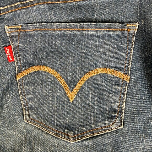Levis Womens‎ 512 Perfectly Slimming Straight Leg Jeans Blue Mid Rise 10M 30x32 - Picture 6 of 12